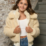 KatieJ Paddie Cropped Sherpa Jacket