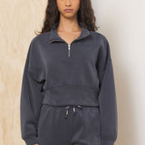 Vintage Havana Graphite Luxe Cloud 3/4 Zip