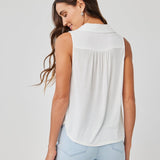 Bella Dahl Mixed Sleeveless Button Down