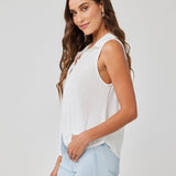 Bella Dahl Mixed Sleeveless Button Down