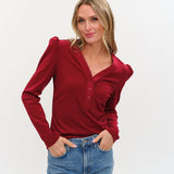 Sixty/Fifty Emily Ribbed Top