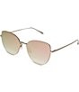 DIFF Eyewear Kinsley Champagne + Taupe Mirror Sunglasses