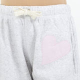 Vintage Havana Kids Heart Applique Jogger Sweatpants
