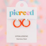 Colored Huggies Earrings