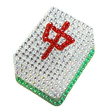 Mahjong Tile Rhinestone Sticker 2" Cut to Shape