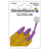 Mani 2" Rhinestone Glosslab Sticker