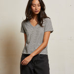 Ivory/Black Stripe
