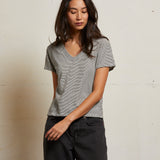 Ivory/Black Stripe