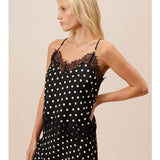 Lucy Paris Donna Polka Dot Lace Tank