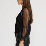 T4581 LIZETTE LS LACE TOP