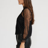 T4581 LIZETTE LS LACE TOP