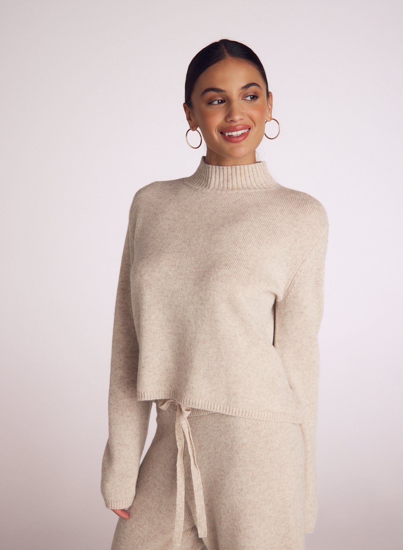 B2386-G72-304 - MOCK NECK SWEATER