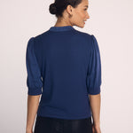 B2495-722-302 - SHORT SLEEVE PLACKET MIXED SHIRT