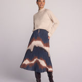 B3119-J49-300 - PLEATED SKIRT WITH TIE