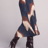 B3119-J49-300 - PLEATED SKIRT WITH TIE