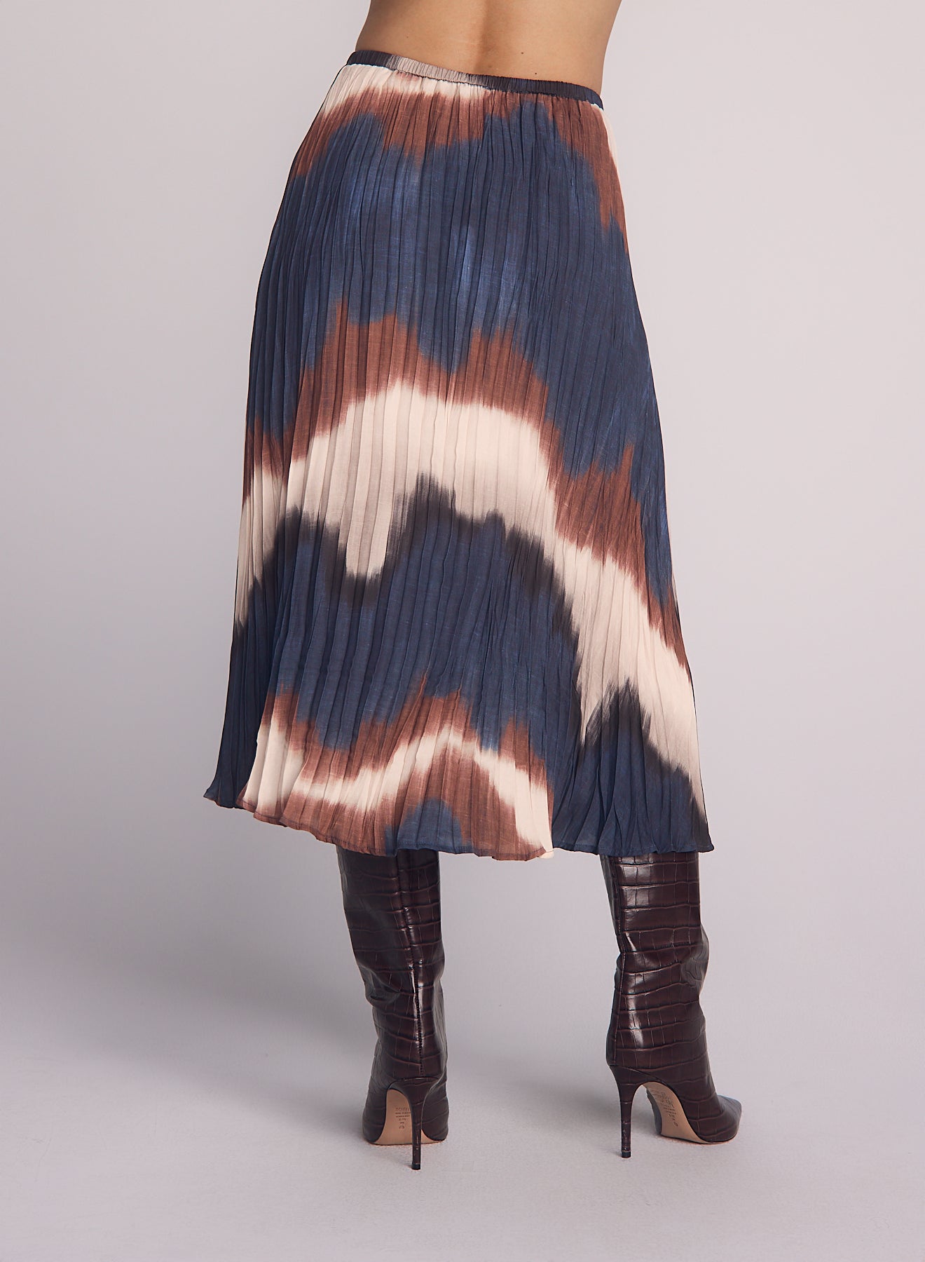 B3119-J49-300 - PLEATED SKIRT WITH TIE