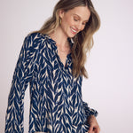 B4988-J34-304 - LONG SLEEVE SHIRRED RAGLAN SHIRT