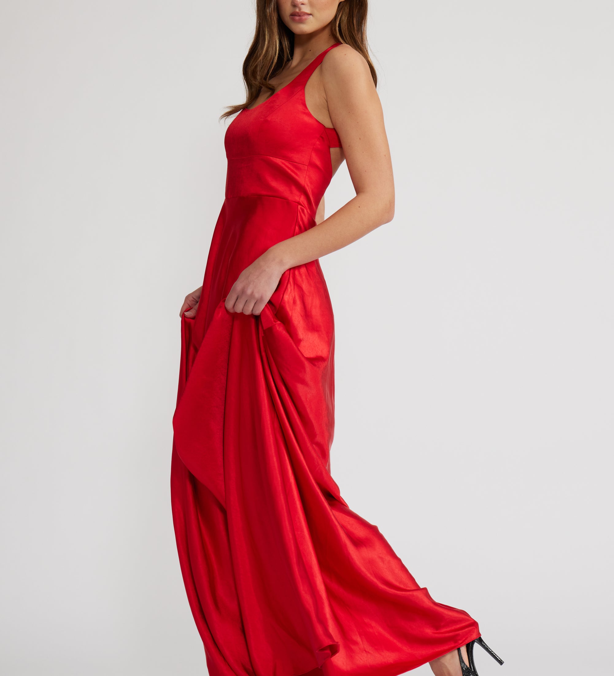 DR4488 NOVA SATIN DRESS