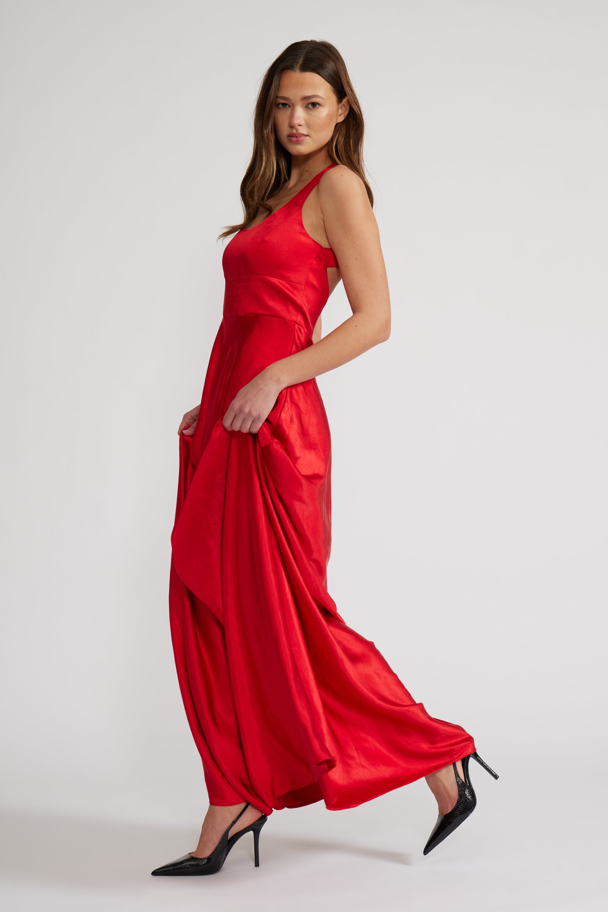 DR4488 NOVA SATIN DRESS