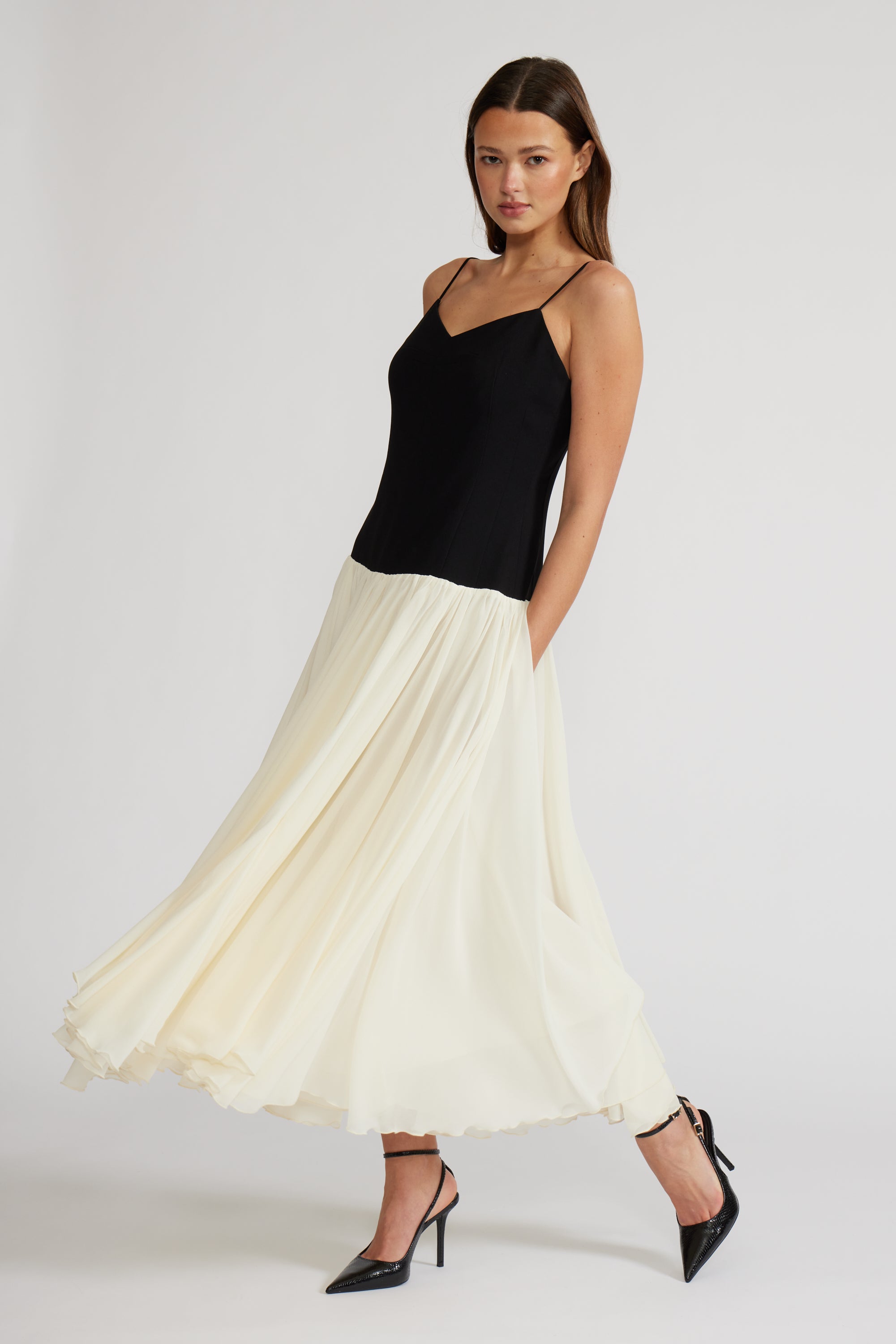 DR4537 ISABELLA COLORBLOCK DRESS