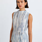 B2610-J95-304 - MOCK NECK TOP W/ TIE BELT