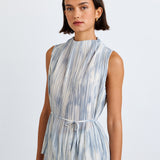 B2610-J95-304 - MOCK NECK TOP W/ TIE BELT