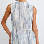 B2610-J95-304 - MOCK NECK TOP W/ TIE BELT