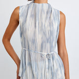 B2610-J95-304 - MOCK NECK TOP W/ TIE BELT