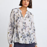 B4988-J79-304 - LONG SLEEVE SHIRRED RAGLAN SHIRT