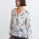 B4988-J79-304 - LONG SLEEVE SHIRRED RAGLAN SHIRT