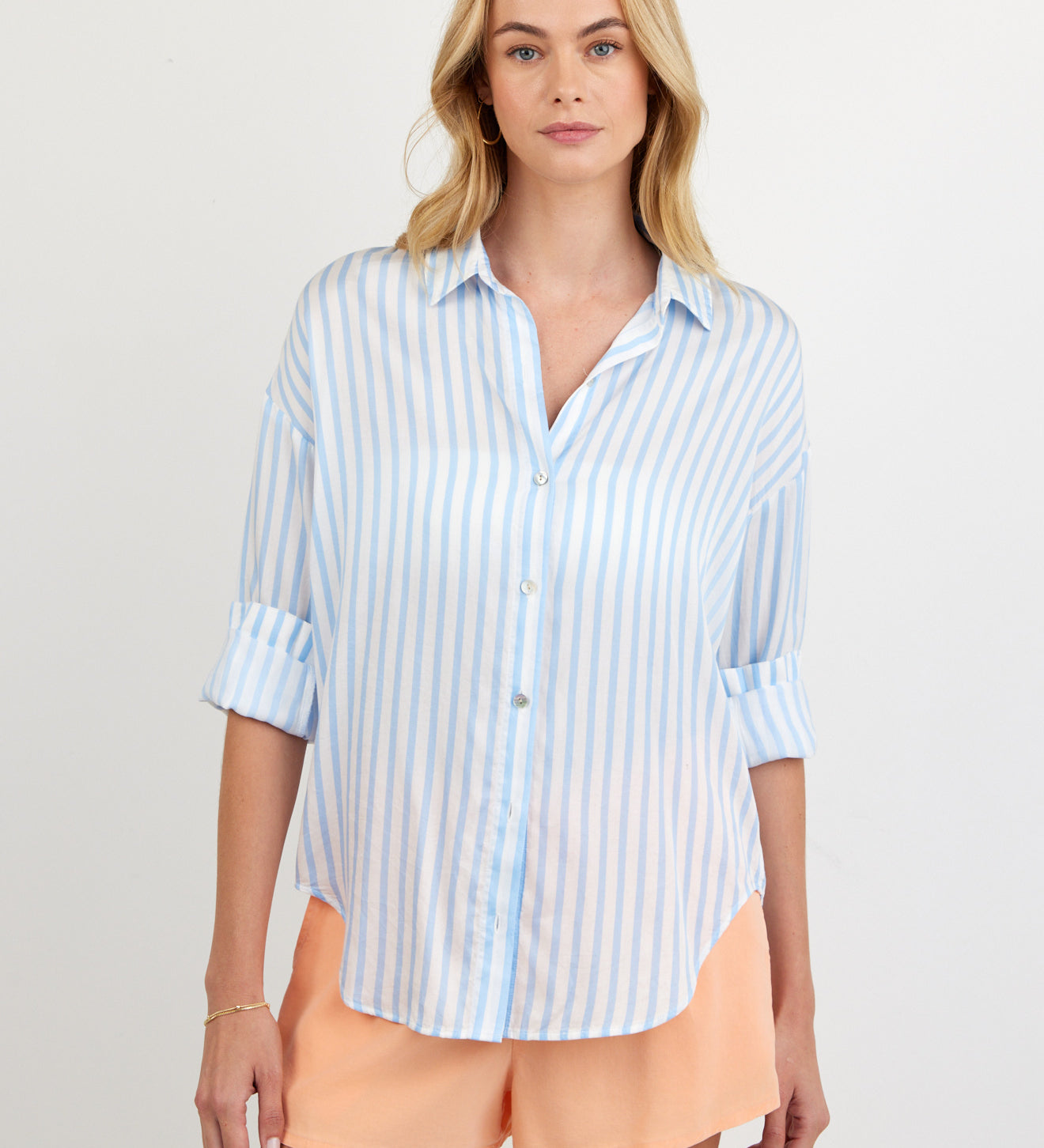 B2446-G32-304 - OVERSIZED BUTTON DOWN