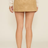 SK4842 NIA FAUX SUEDE MINI SKIRT