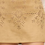 SK4842 NIA FAUX SUEDE MINI SKIRT
