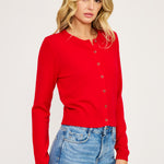 SW4793 CELESTE HEART BUTTON CARDIGAN