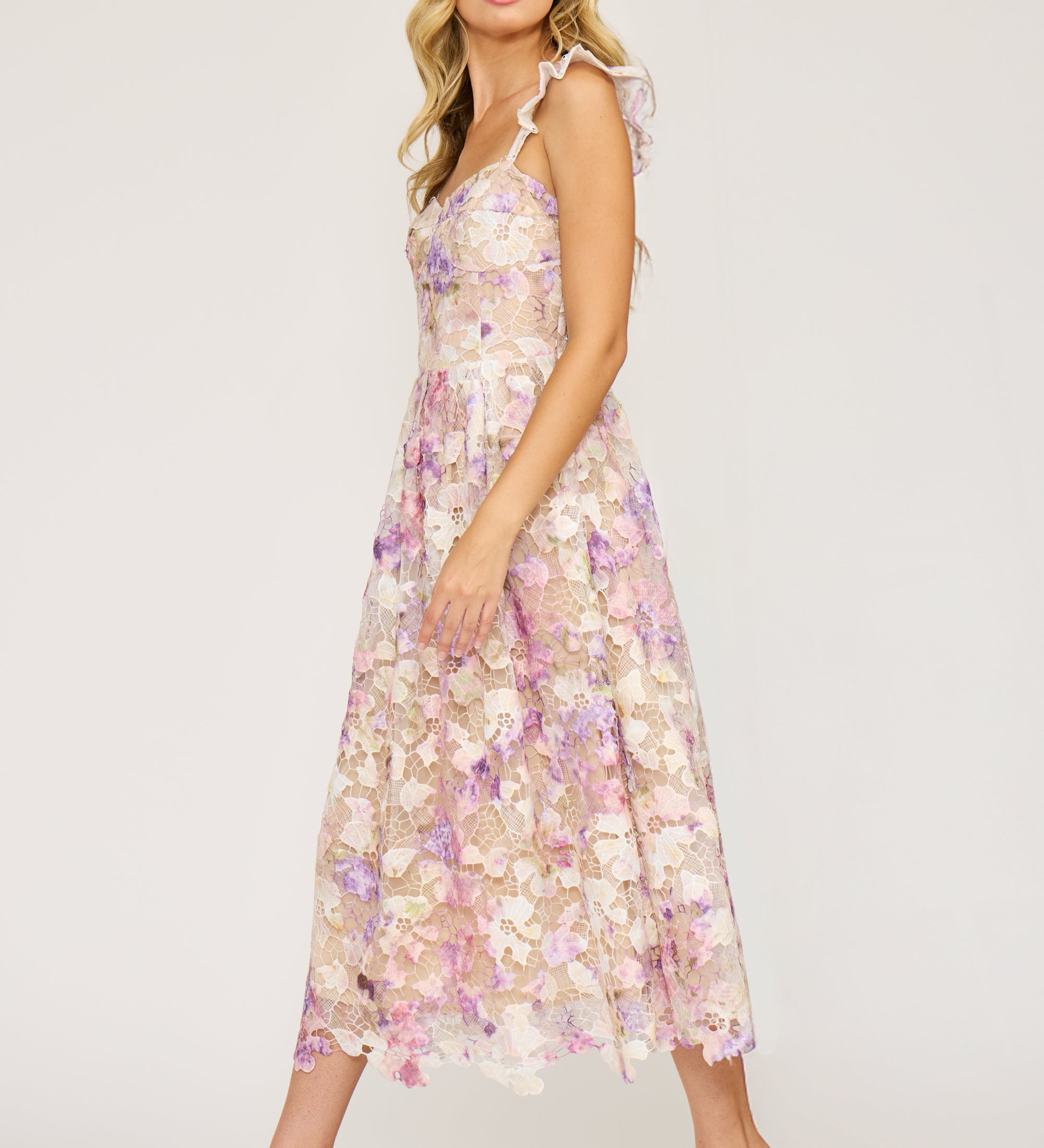 DR4557 FLORA MIDI DRESS