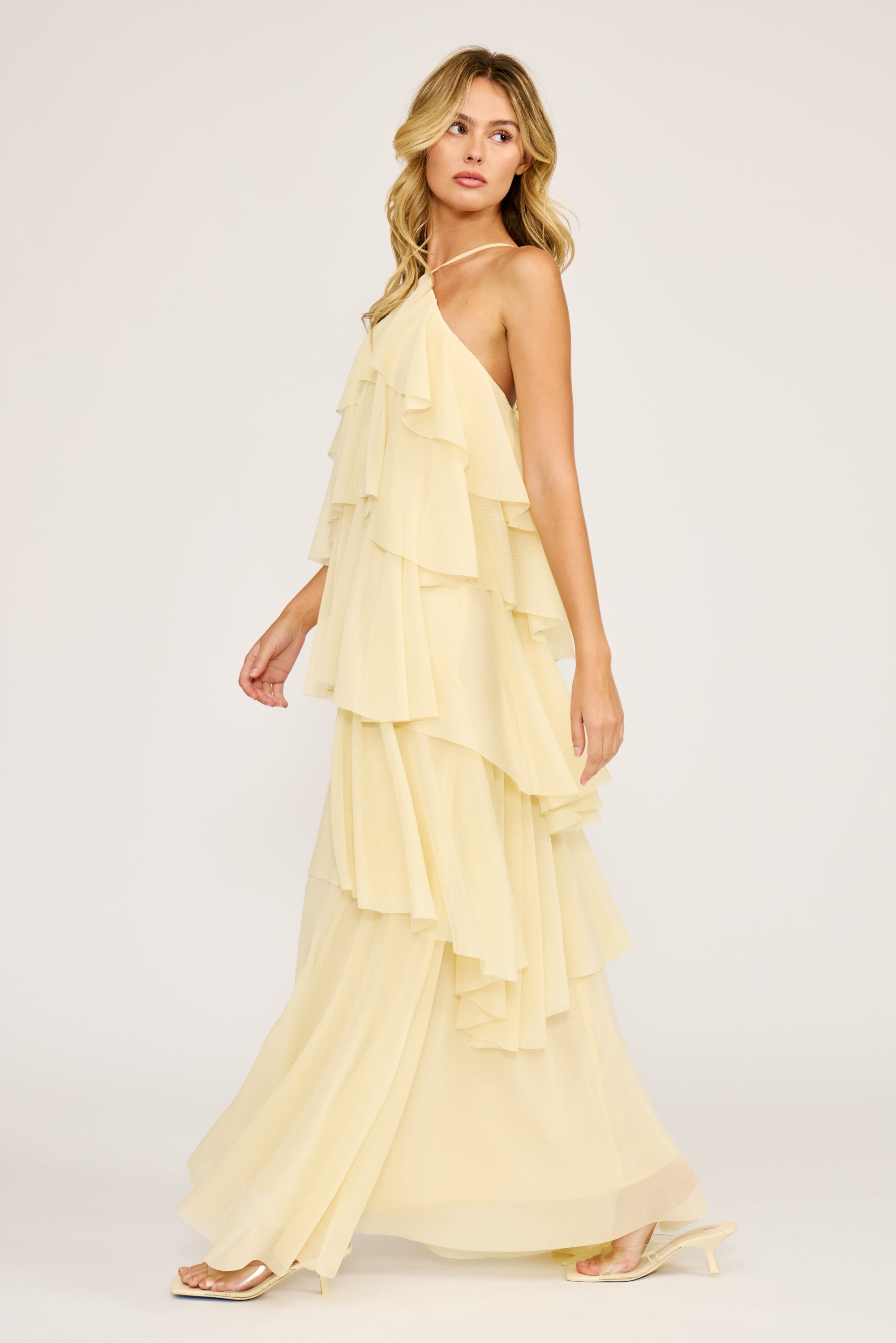 DR5060 EMERY RUFFLE DRESS