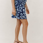B3419-K37-304 - ELASTIC GATHERED MINI SKIRT