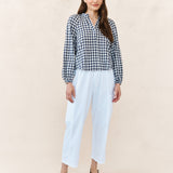 B4988-K55-304 - LONG SLEEVE SHIRRED RAGLAN SHIRT