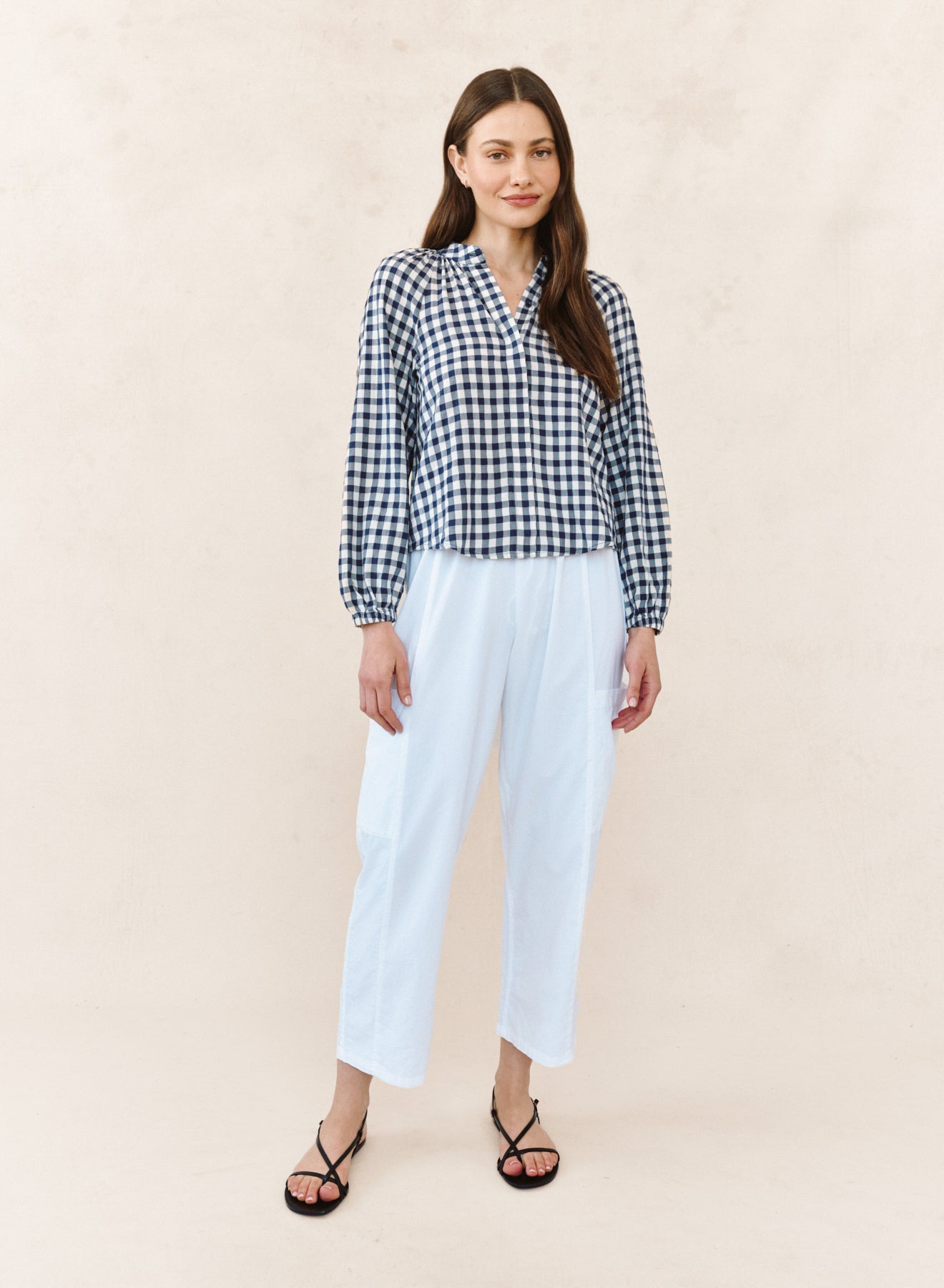 B4988-K55-304 - LONG SLEEVE SHIRRED RAGLAN SHIRT