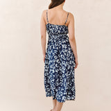 B6245-K37-304 - ELASTIC WAIST MIDI DRESS