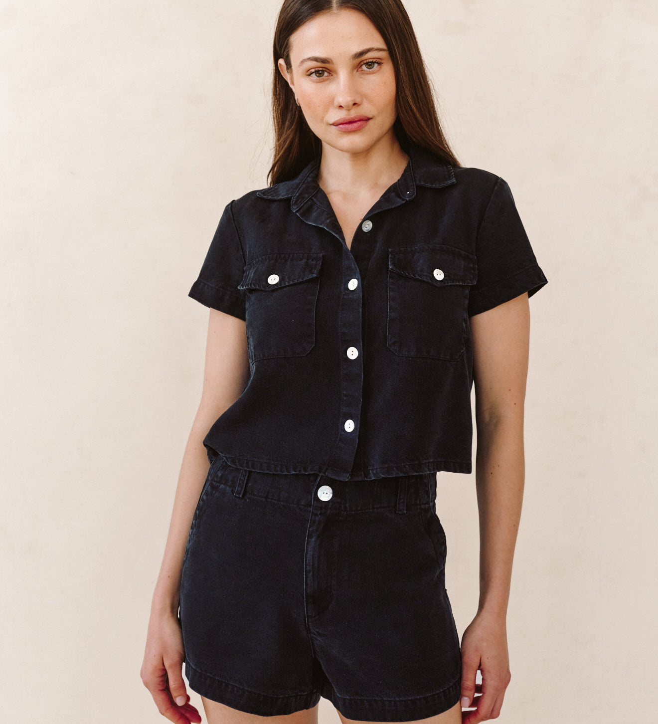 B2328-J26-614 - SHORT SLEEVE FLAP POCKET SHIRT