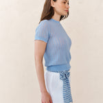 B2650-K85-304 - SHORT SLEEVE SWEATER TOP