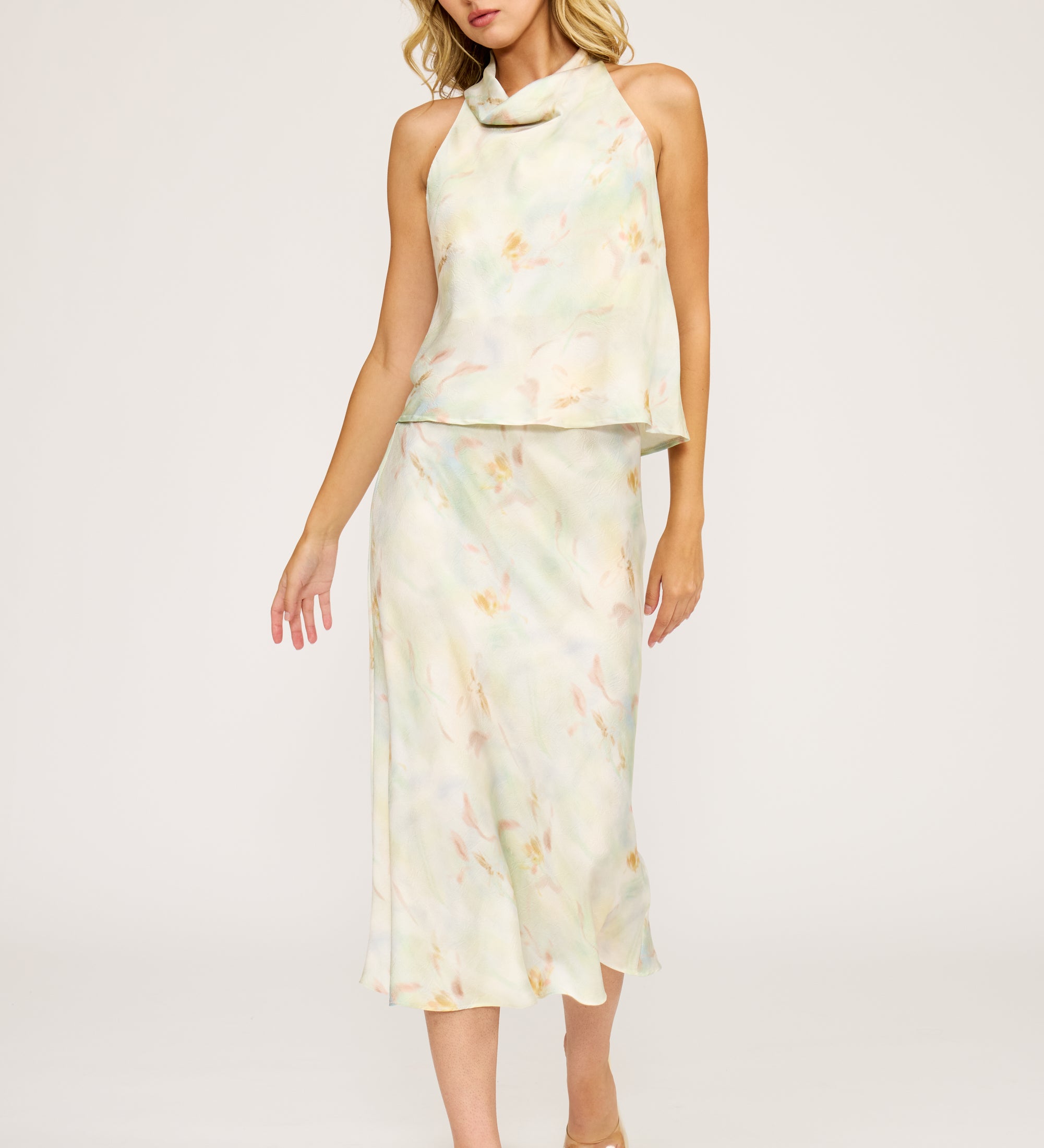 SK4447-2 BARBARA SATIN SKIRT