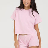 Kids Washed Raw Edge Shorts
