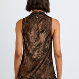 B2272-J62-304 - COWL NECK BIAS TOP