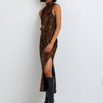 B2272-J62-304 - COWL NECK BIAS TOP