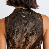 B2272-J62-304 - COWL NECK BIAS TOP