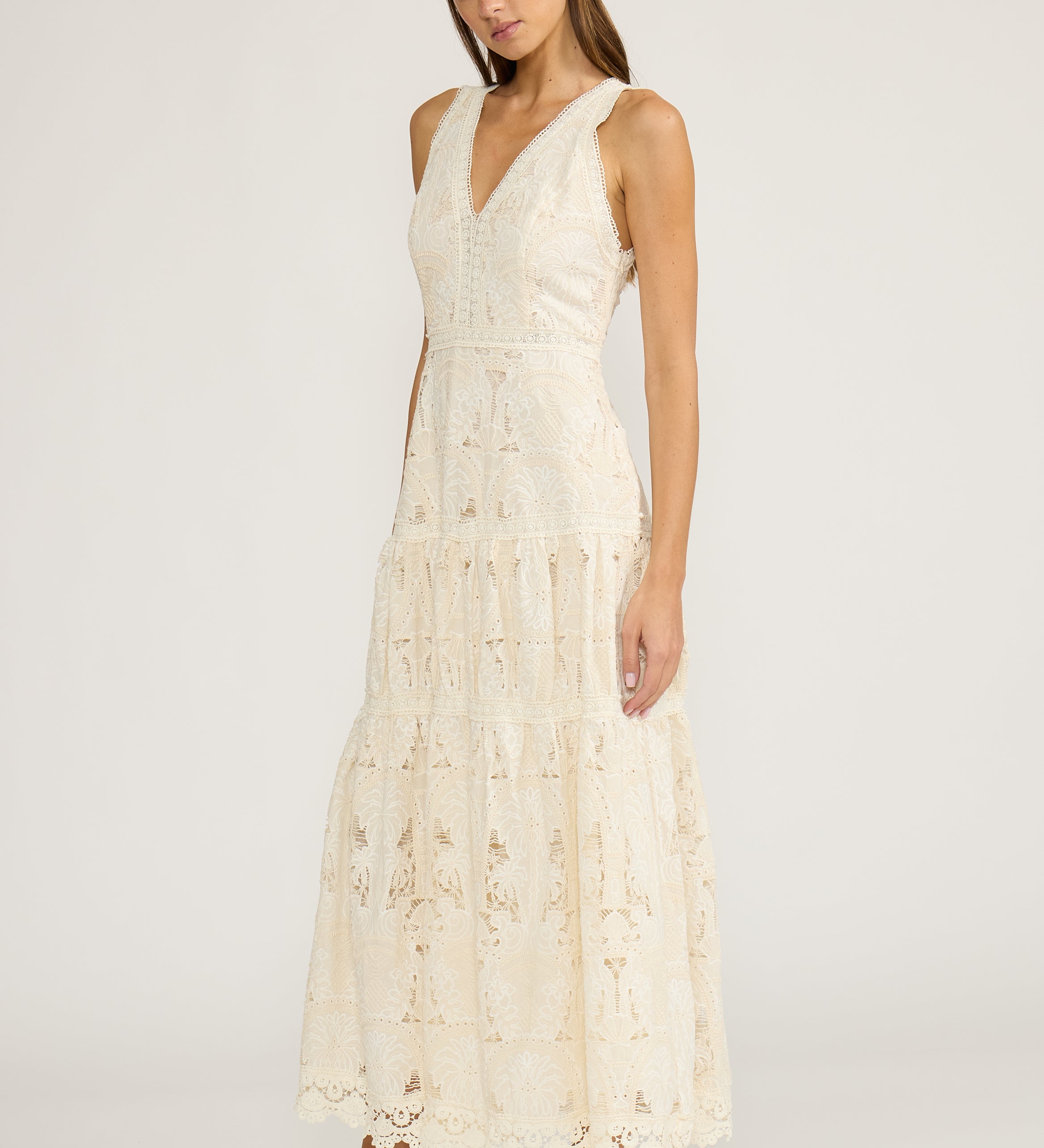 DR5222 FRNACIA TIERED DRESS