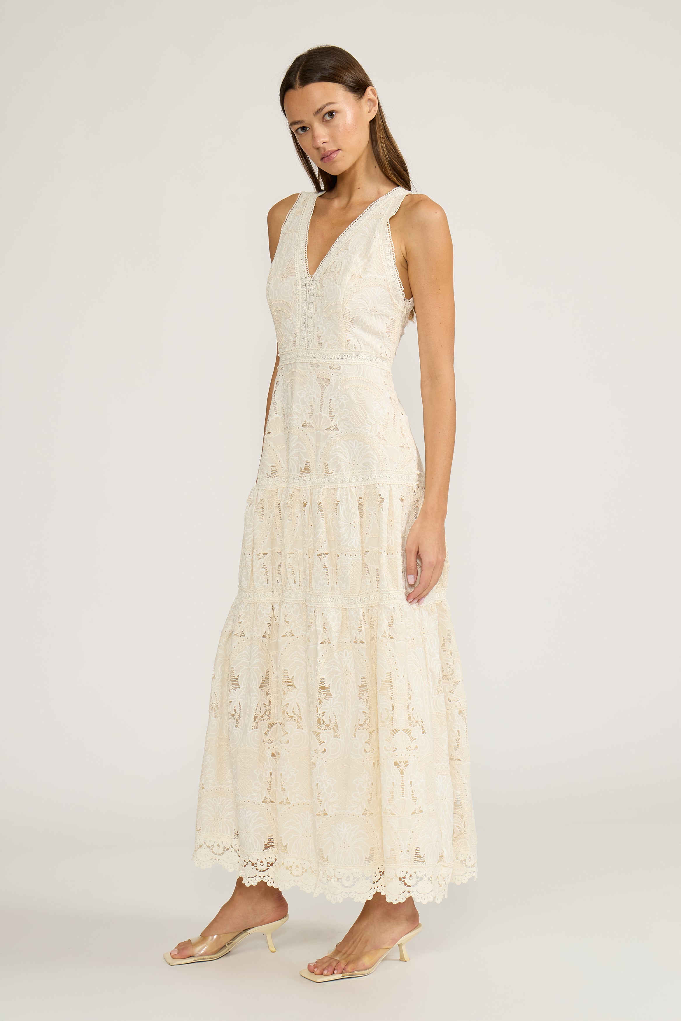 DR5222 FRNACIA TIERED DRESS