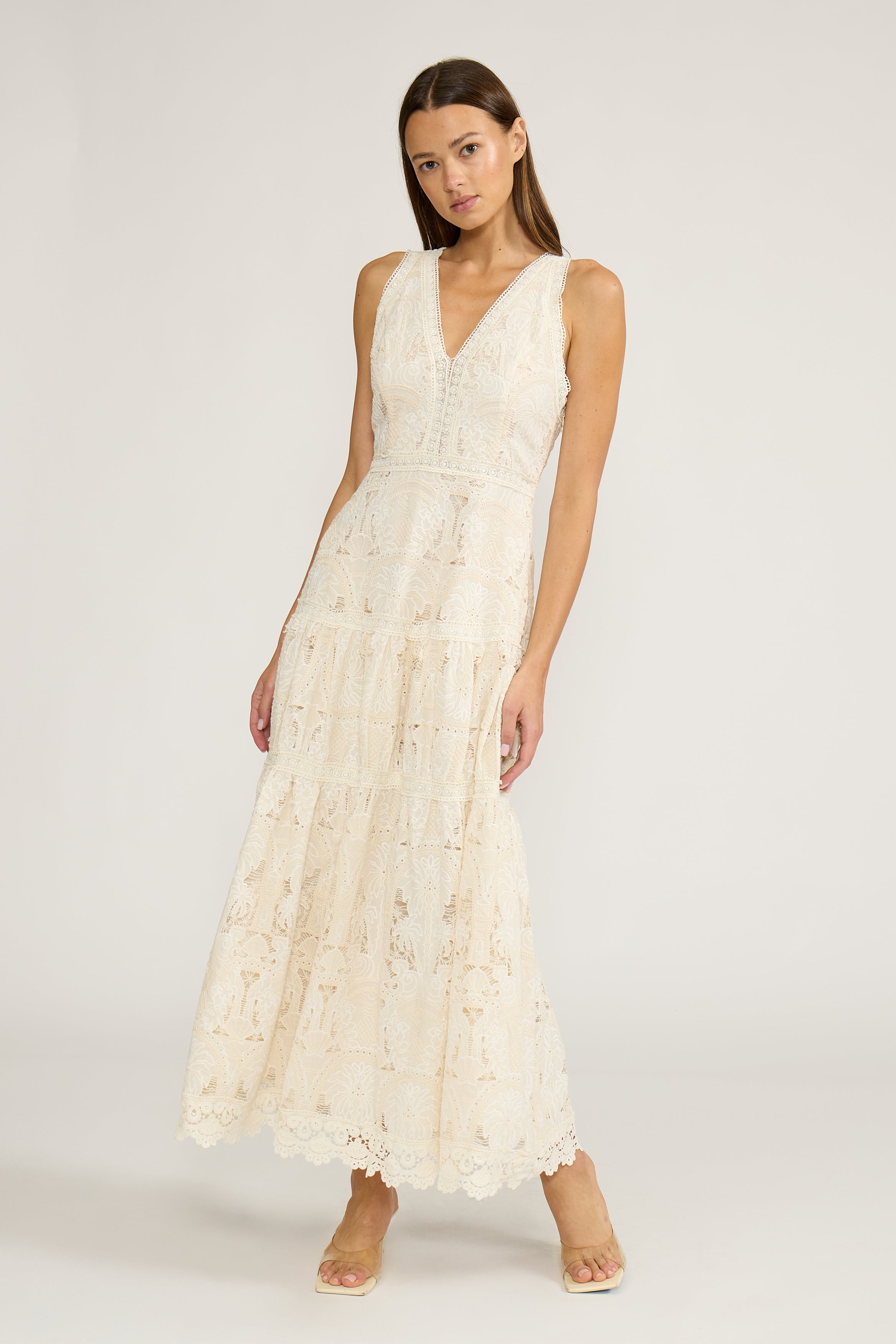 DR5222 FRNACIA TIERED DRESS